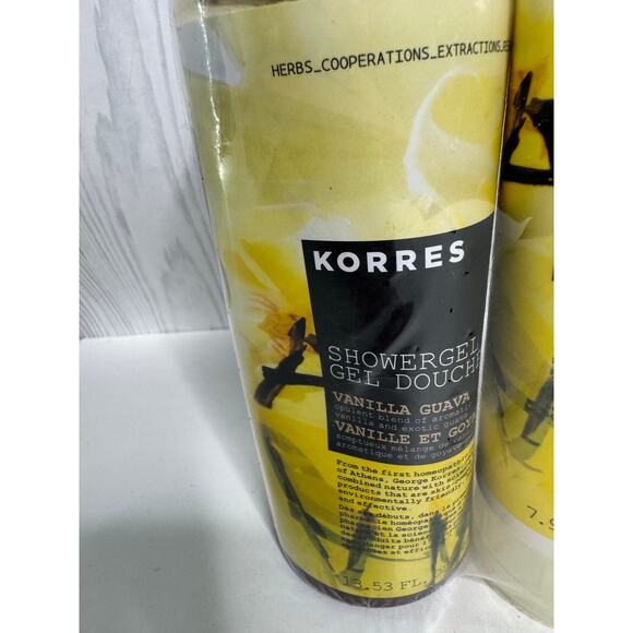 KORRES VANILLA GUAVA Set 2 Body Butter Shower Gel SEALED NEW - Picture 2 of 4